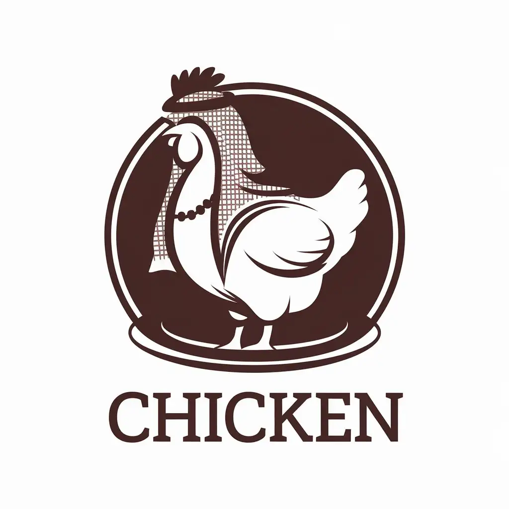 a vector logo design,with the text "chicken", main symbol:a chicken representing Saudi Arabian identity,Moderate,be used in Restaurant industry,clear background