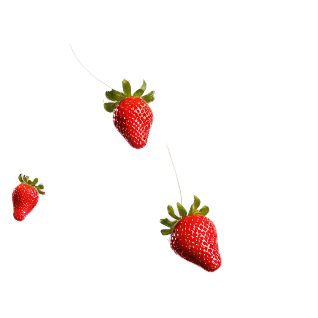 Falling-Strawberry-PNG-HighQuality-Image-for-Creative-Projects