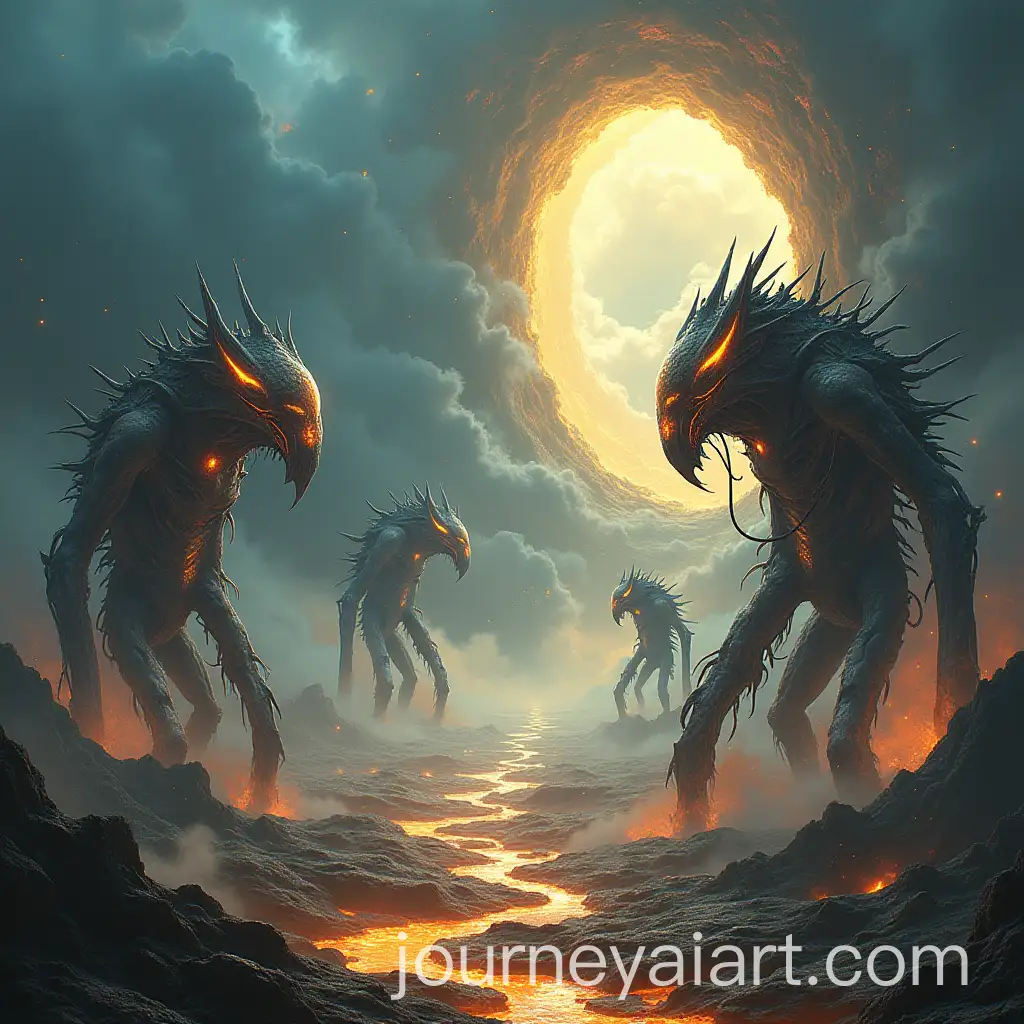 Cosmic-Battle-of-Biomechanical-Creatures-in-Alien-Landscape