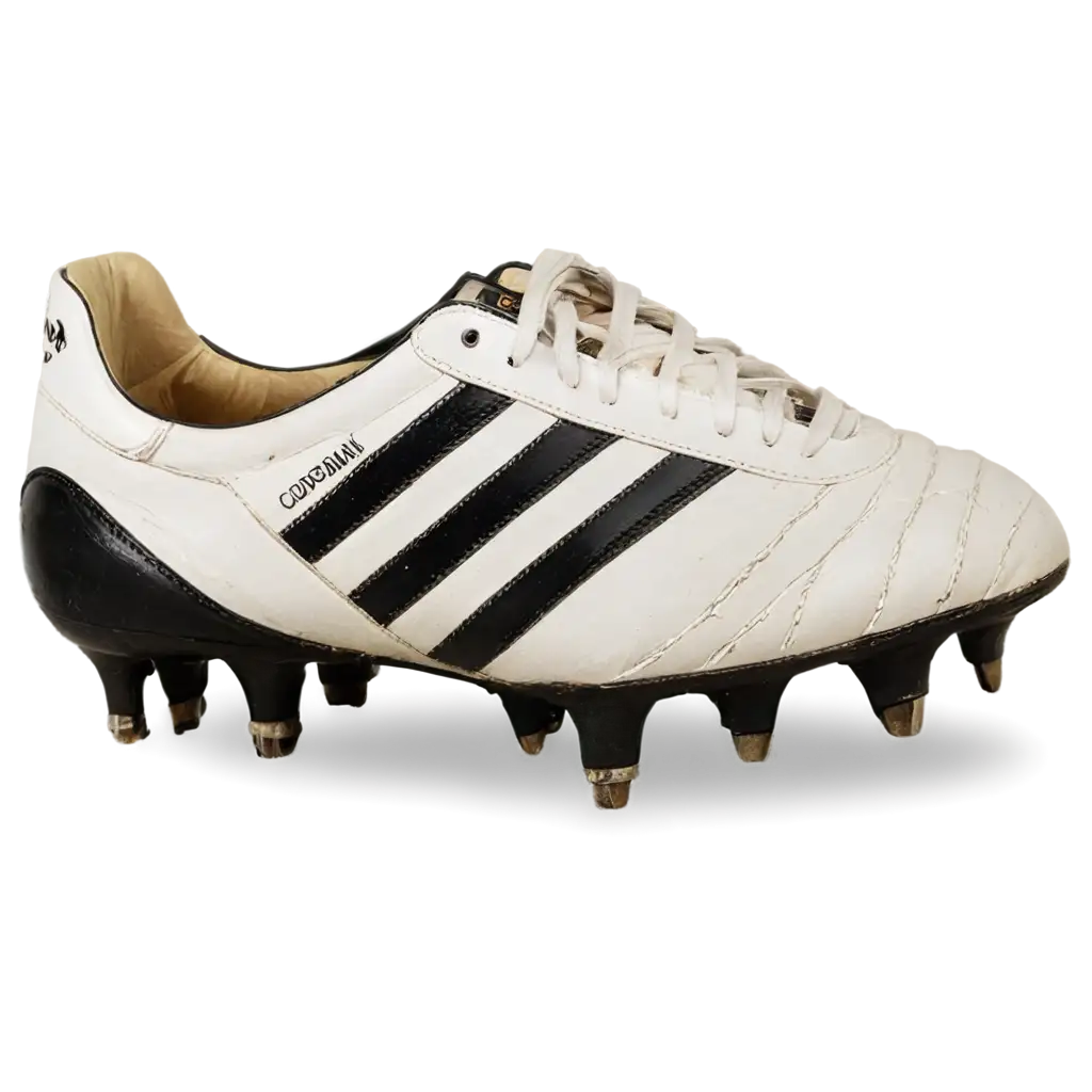 HighQuality-PNG-Image-of-Early-Adidas-Boots-with-ScrewIn-Studs-Hummels-White-Boots-and-Copa-Mundial