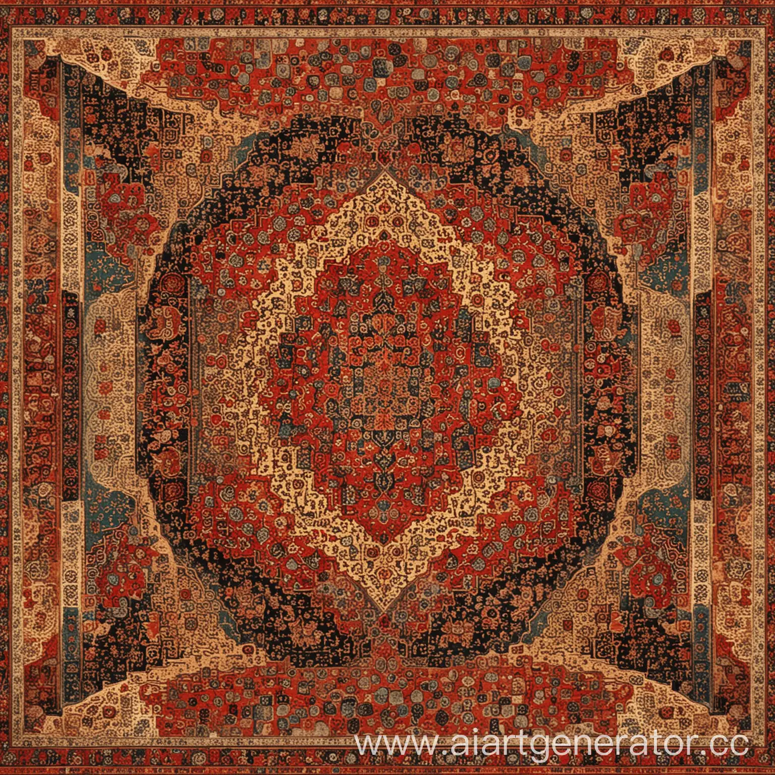 Intricate-Persian-Carpet-Design-Featuring-Islamic-Motifs