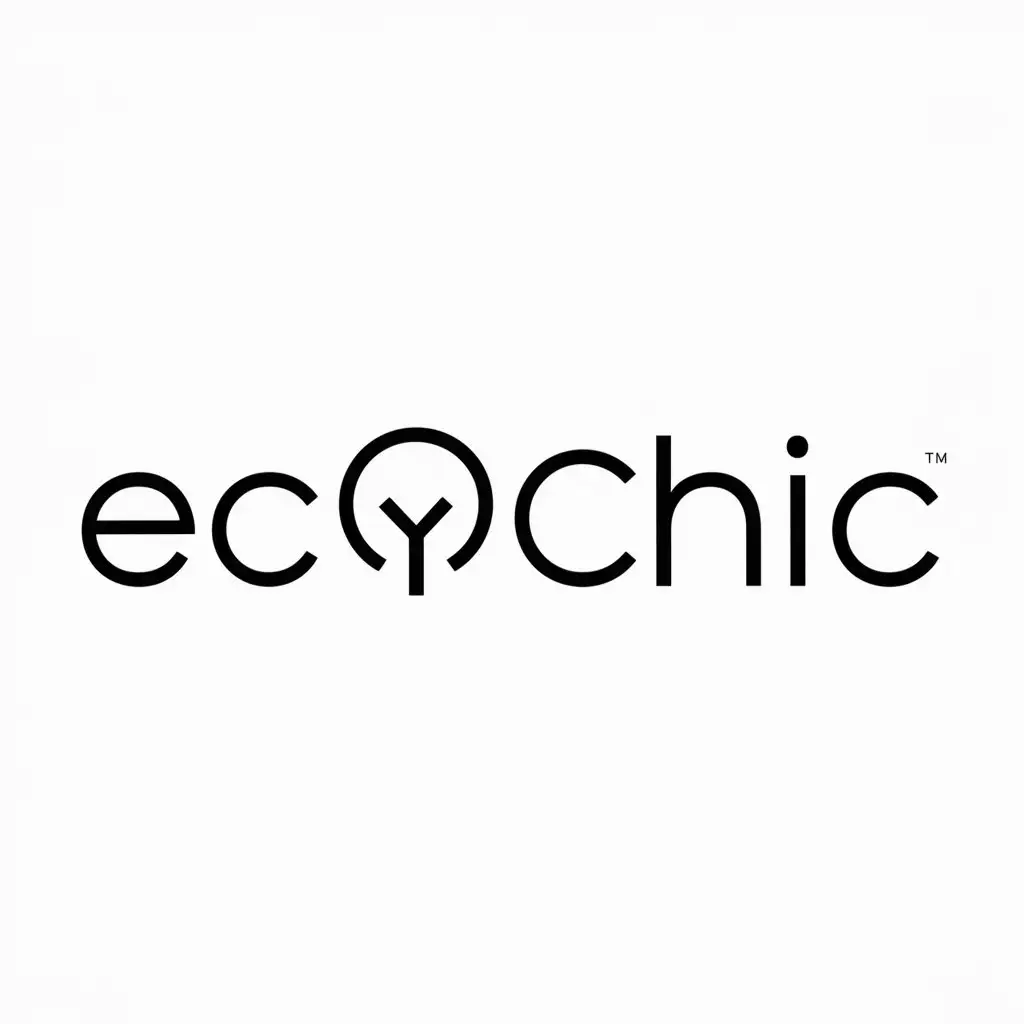 LOGO Design for EcoChic Modern Minimalist Vector Design for Retail Industry