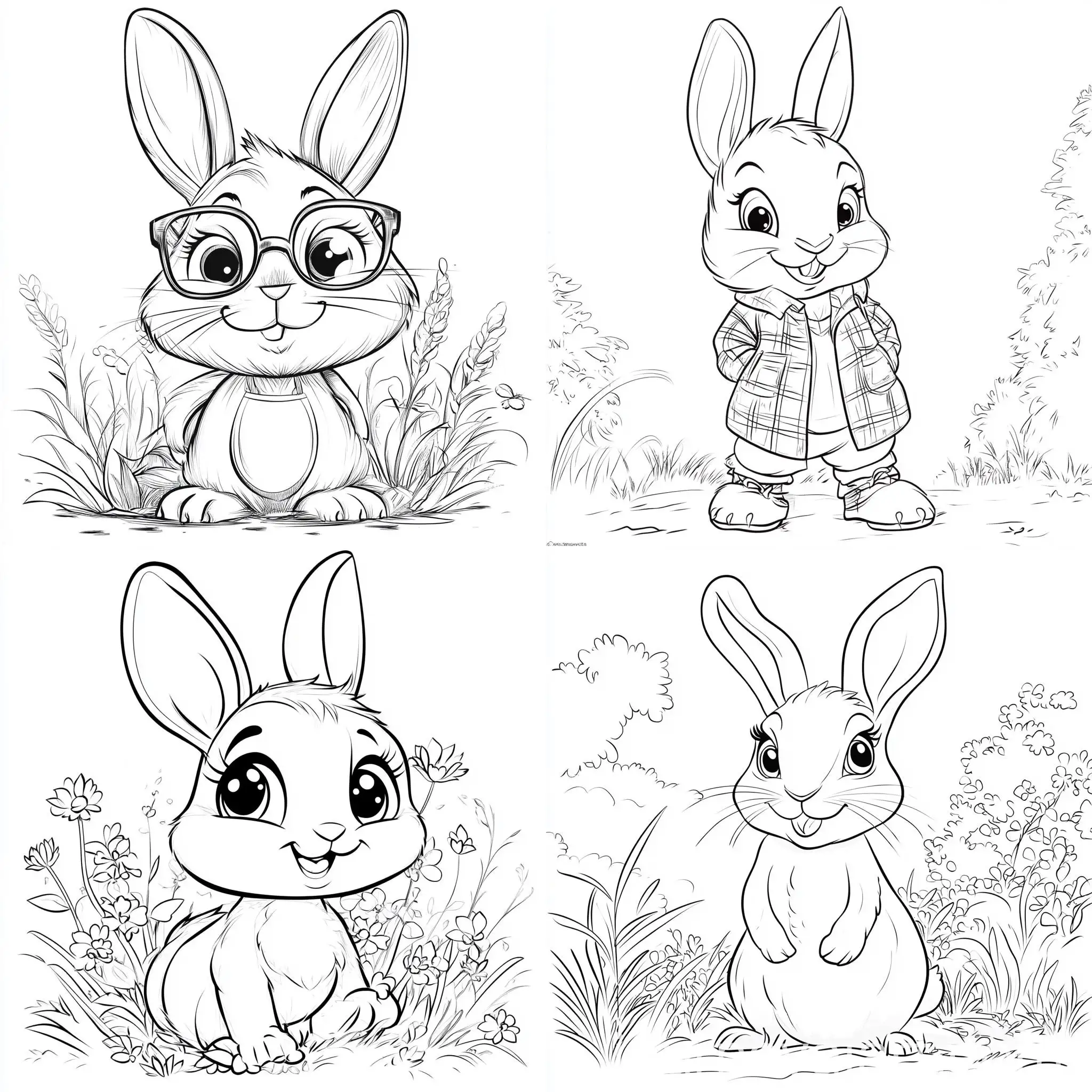 Motivational-Bunny-Coloring-Page-for-Kids