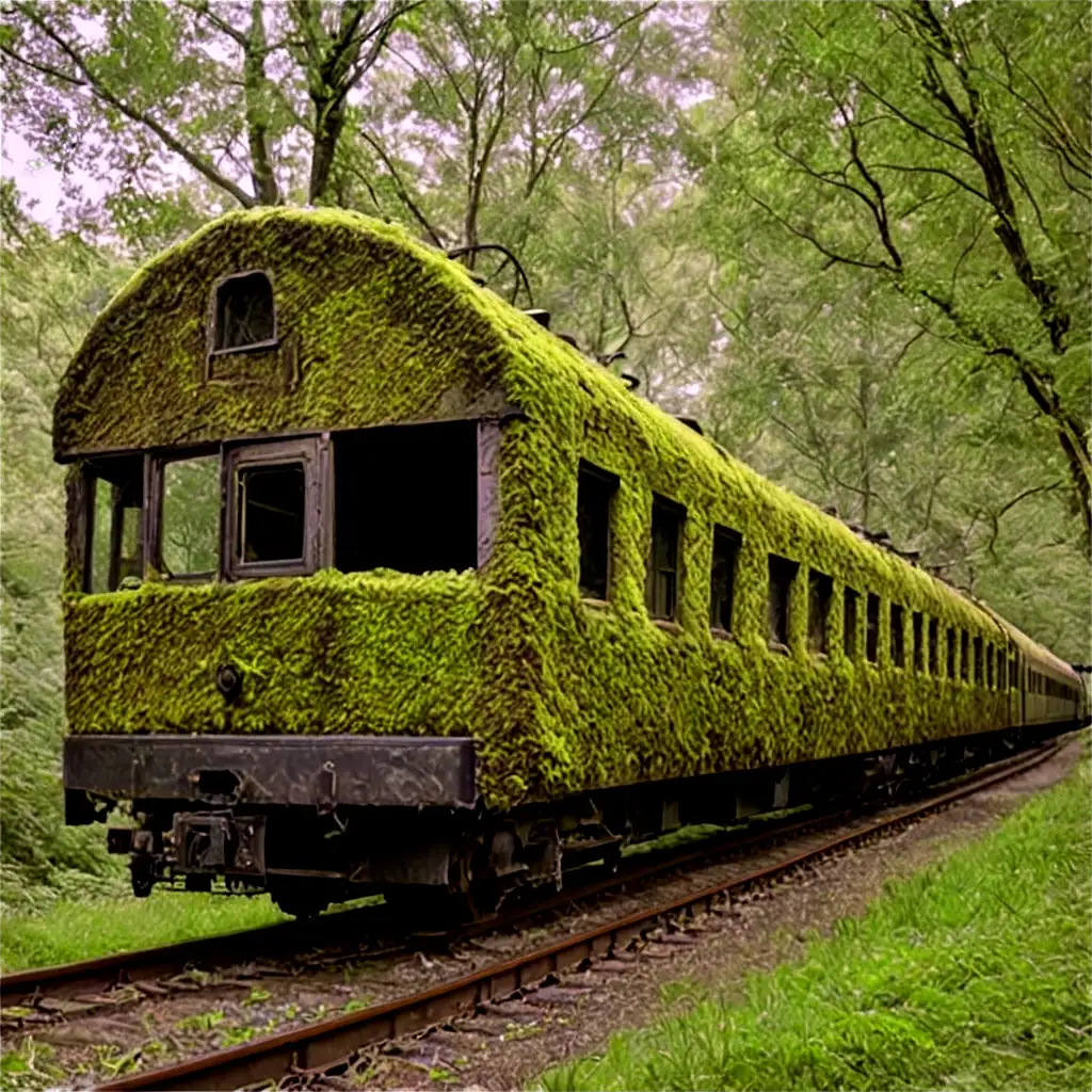 Old-Train-Covered-in-Moss-PNG-A-Unique-Vintage-Image-for-Creative-Projects