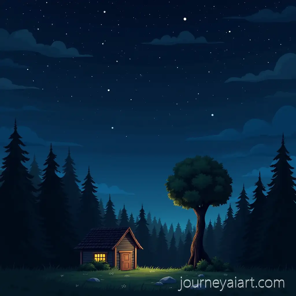 Spooky-Forest-with-a-Monster-Under-the-Starry-Night-Sky