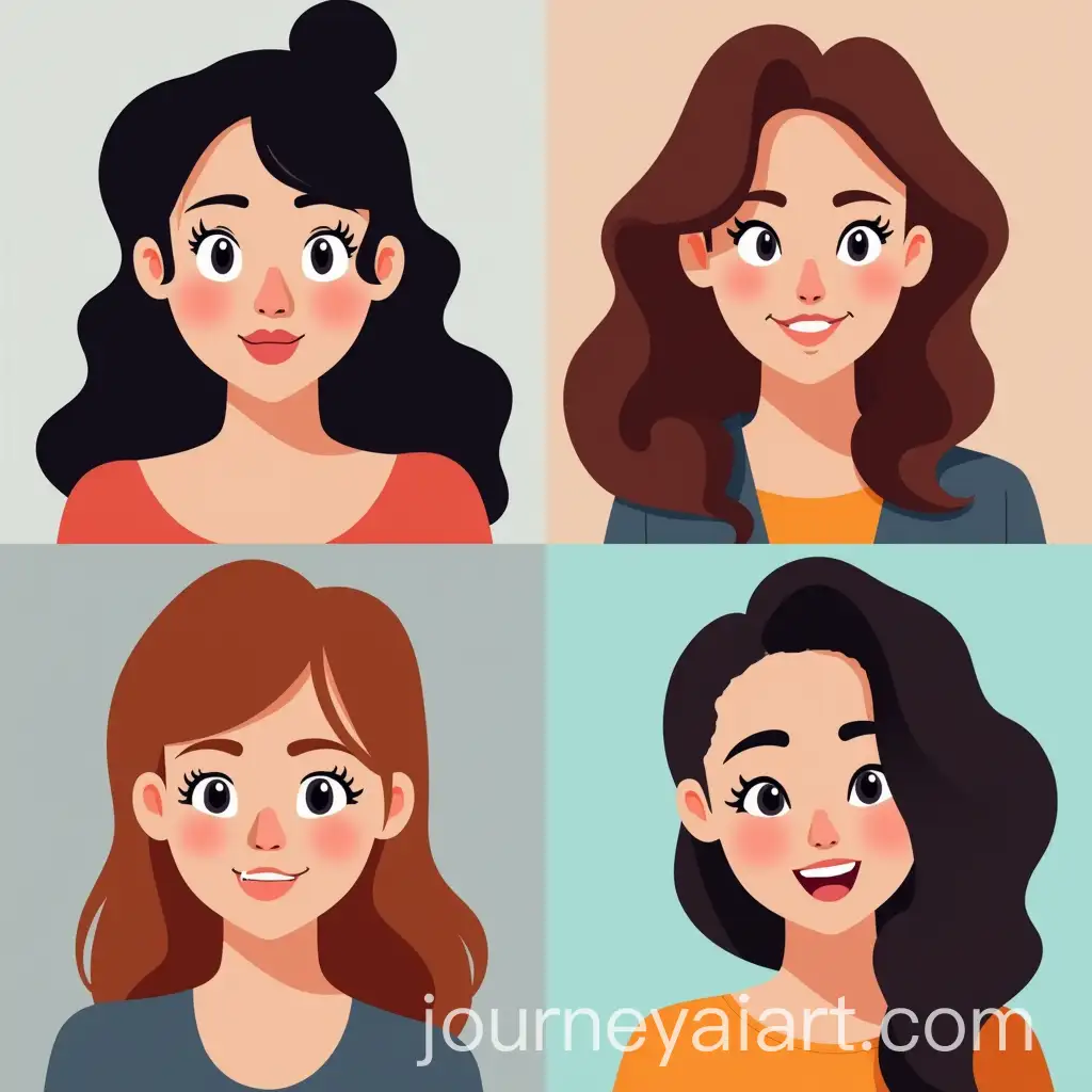 Four-Diverse-Faces-for-User-Review-Avatars-on-a-Website