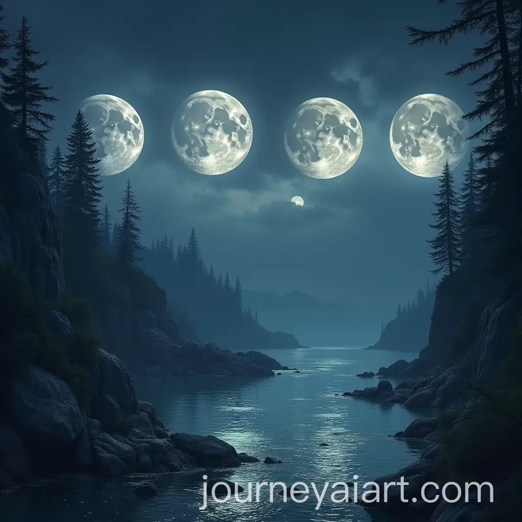 Medieval-Fantasy-Banner-with-Four-Silver-Moons