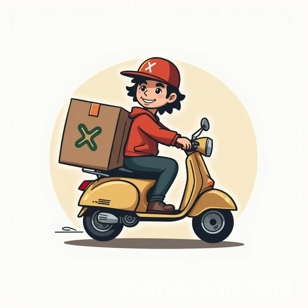 Barangay-Xpress-Logo-for-MessengerBased-Delivery-Service-in-Suburban-Area