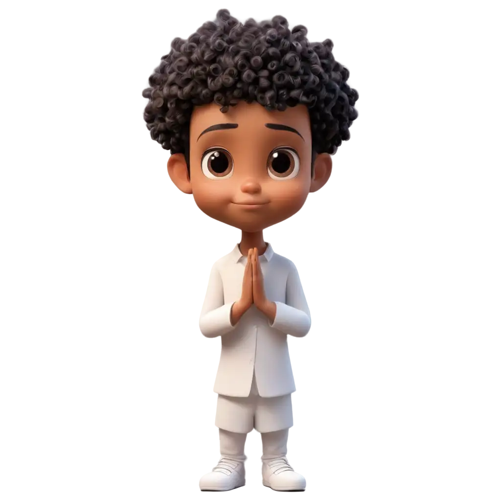 AI-Cartoon-Praying-HighQuality-PNG-for-Diverse-Uses