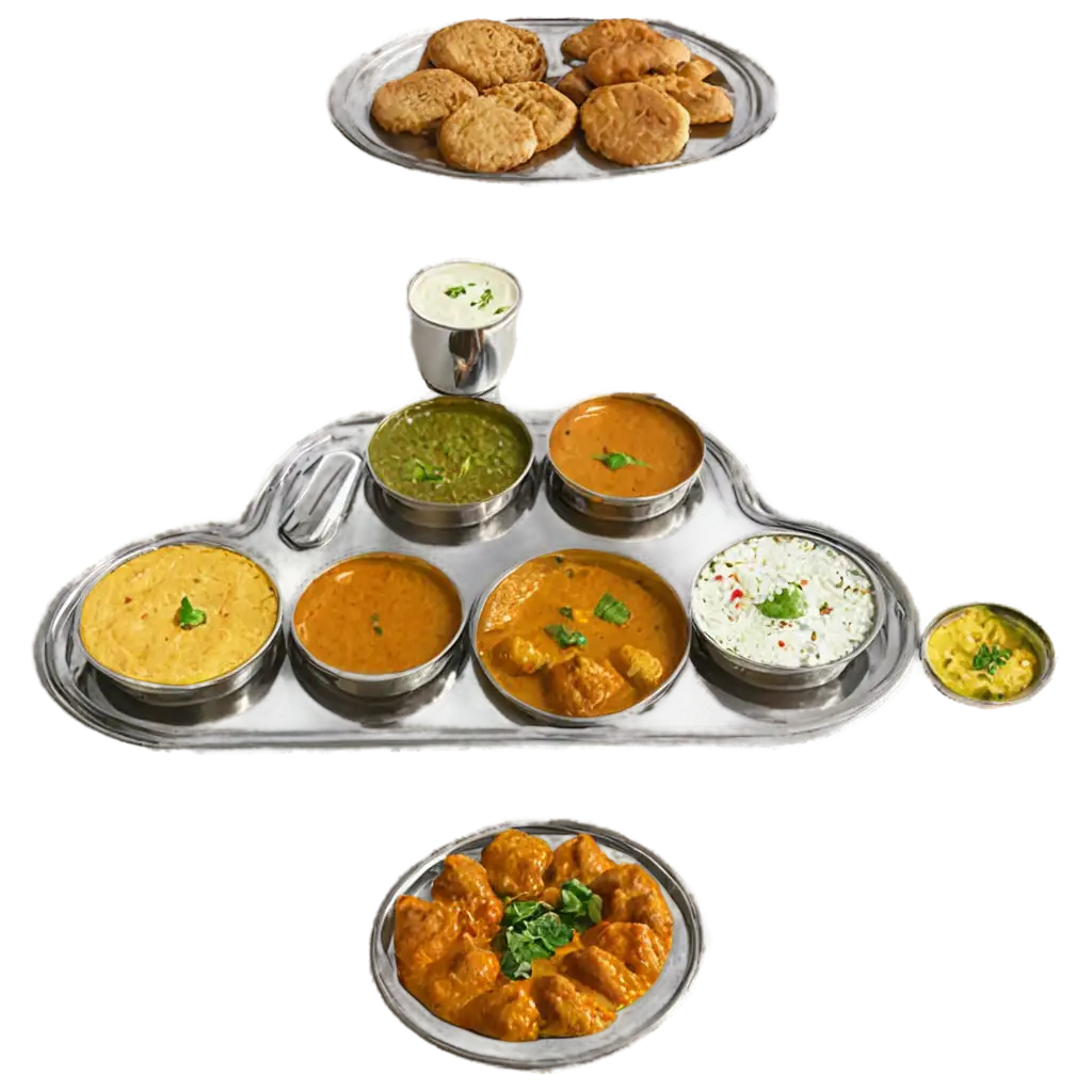 Authentic-Thali-Food-PNG-Image-Capturing-the-Essence-of-Traditional-Indian-Cuisine