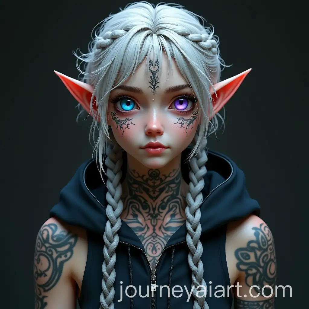 Elf-with-Heterochromia-and-Tribal-Tattoos-in-Dark-Fantasy-Style