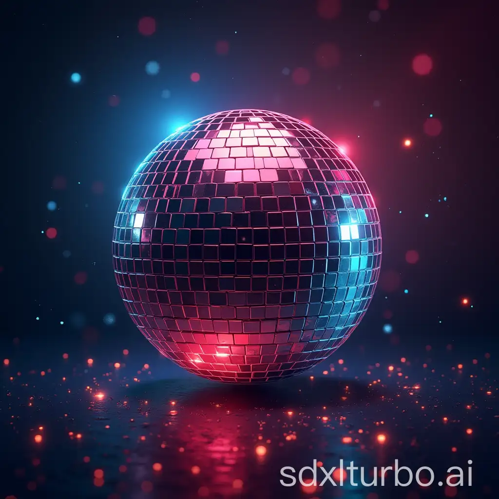 Glittering-Disco-Ball-Lighting-Up-a-1970s-Themed-Party