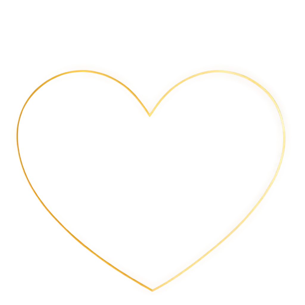 Thin-Golden-Heart-PNG-Elegant-and-Versatile-Digital-Art-for-Your-Creative-Projects