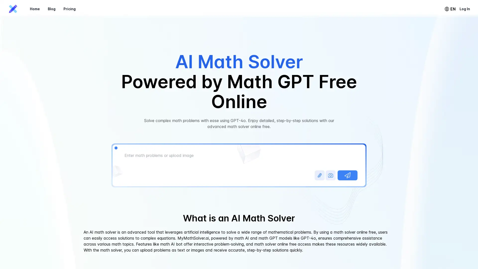 AI-powered math problem solver with step-by-step solutions.