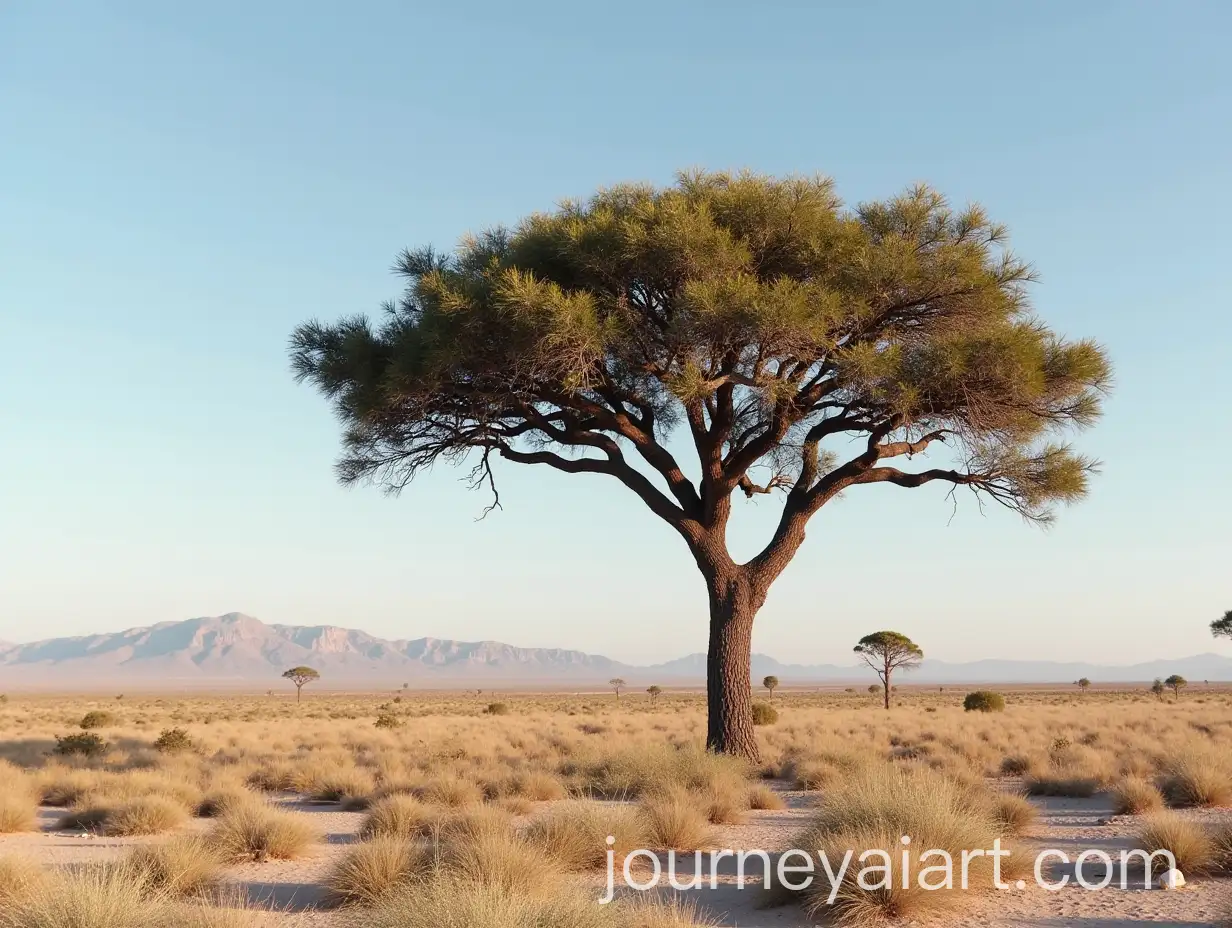 Majestic-Tree-Standing-Alone-in-a-Desert-Landscape