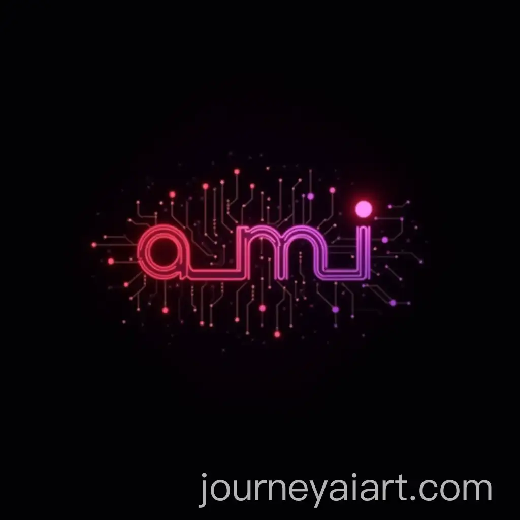 Futuristic-3D-Logo-Design-with-Circuit-Elements-in-Red-and-Violet