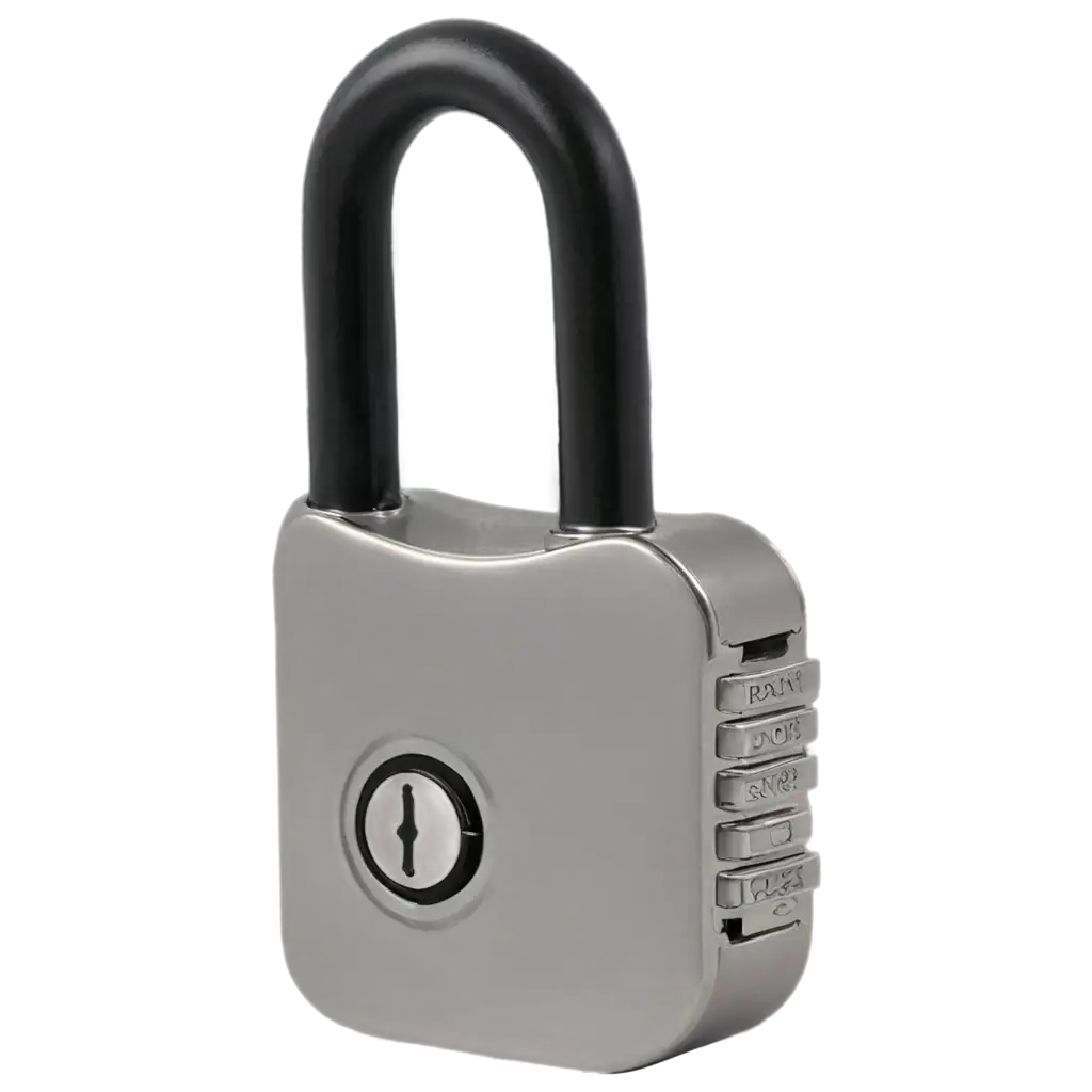 Sleek-Fingerprint-Padlock-PNG-Advanced-Biometric-Security-for-a-Keyless-Future