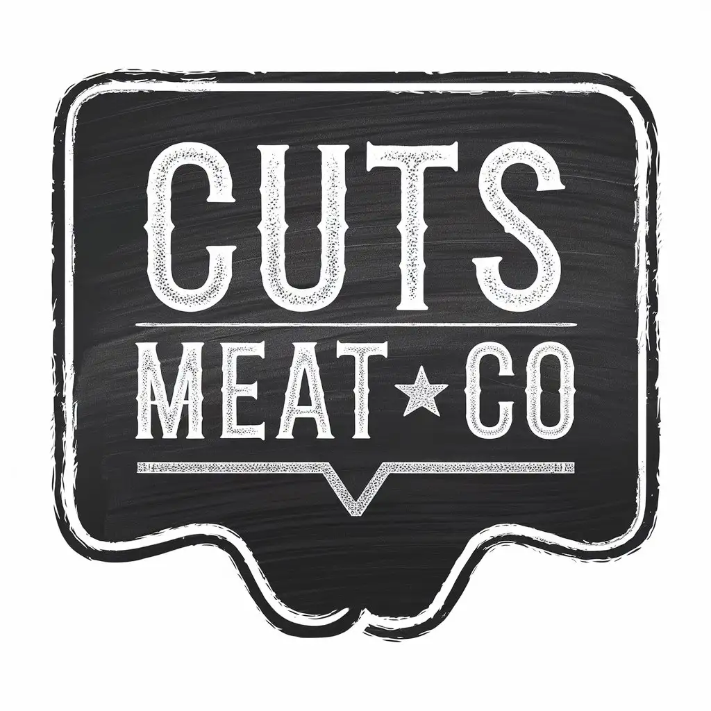 Organic GrassFed Meat Logo Clean and Natural Cuts Meat Co Brand