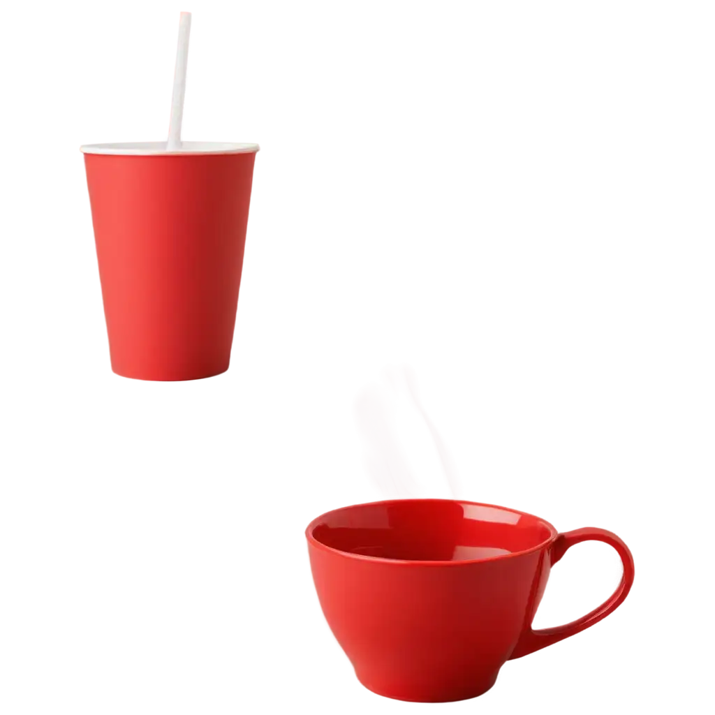 HighQuality-PNG-Image-of-a-Red-Cup-with-Tea-for-Versatile-Applications