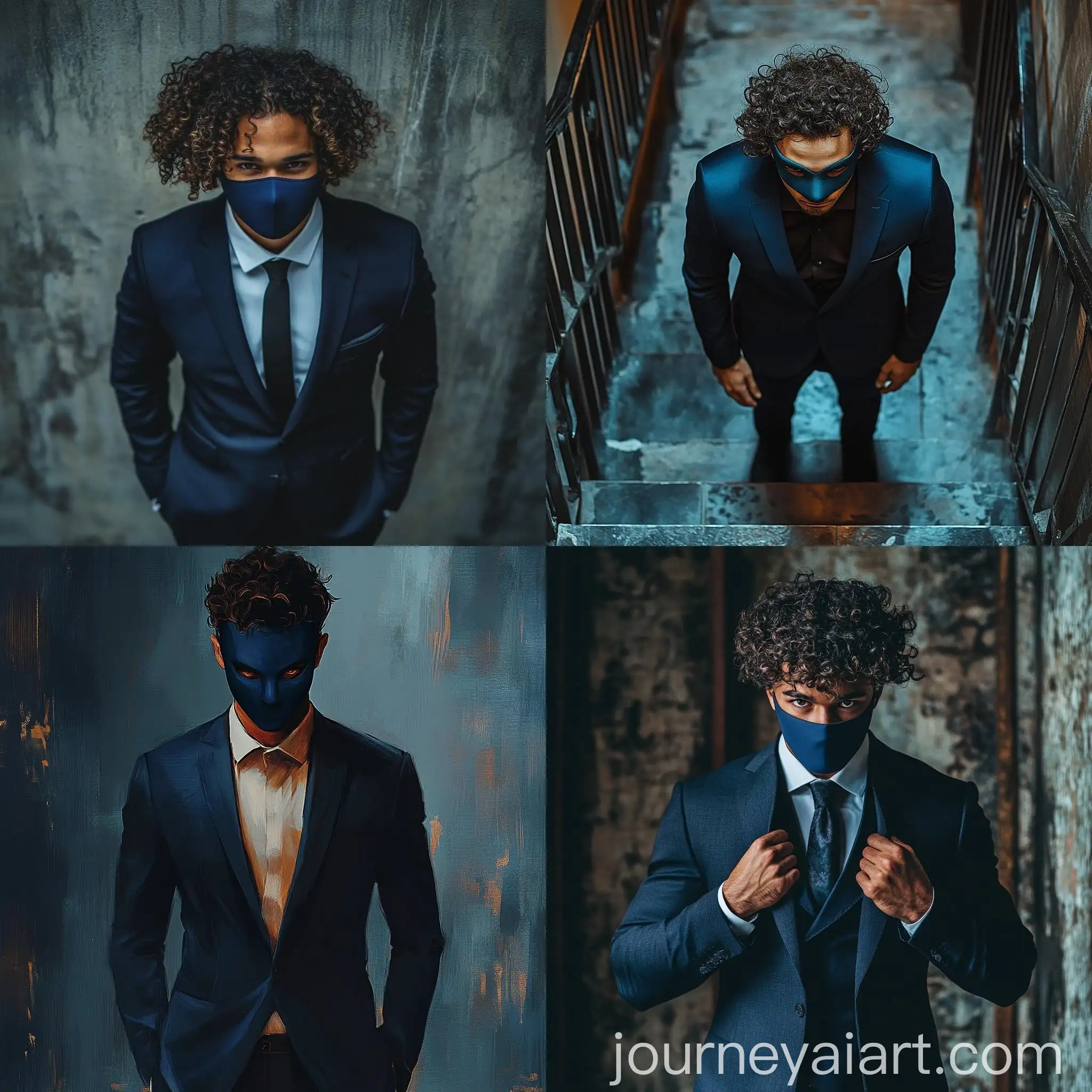 Man-in-Dark-Blue-Suit-and-Mask-in-Aerial-View-Paranormal-Order-Style