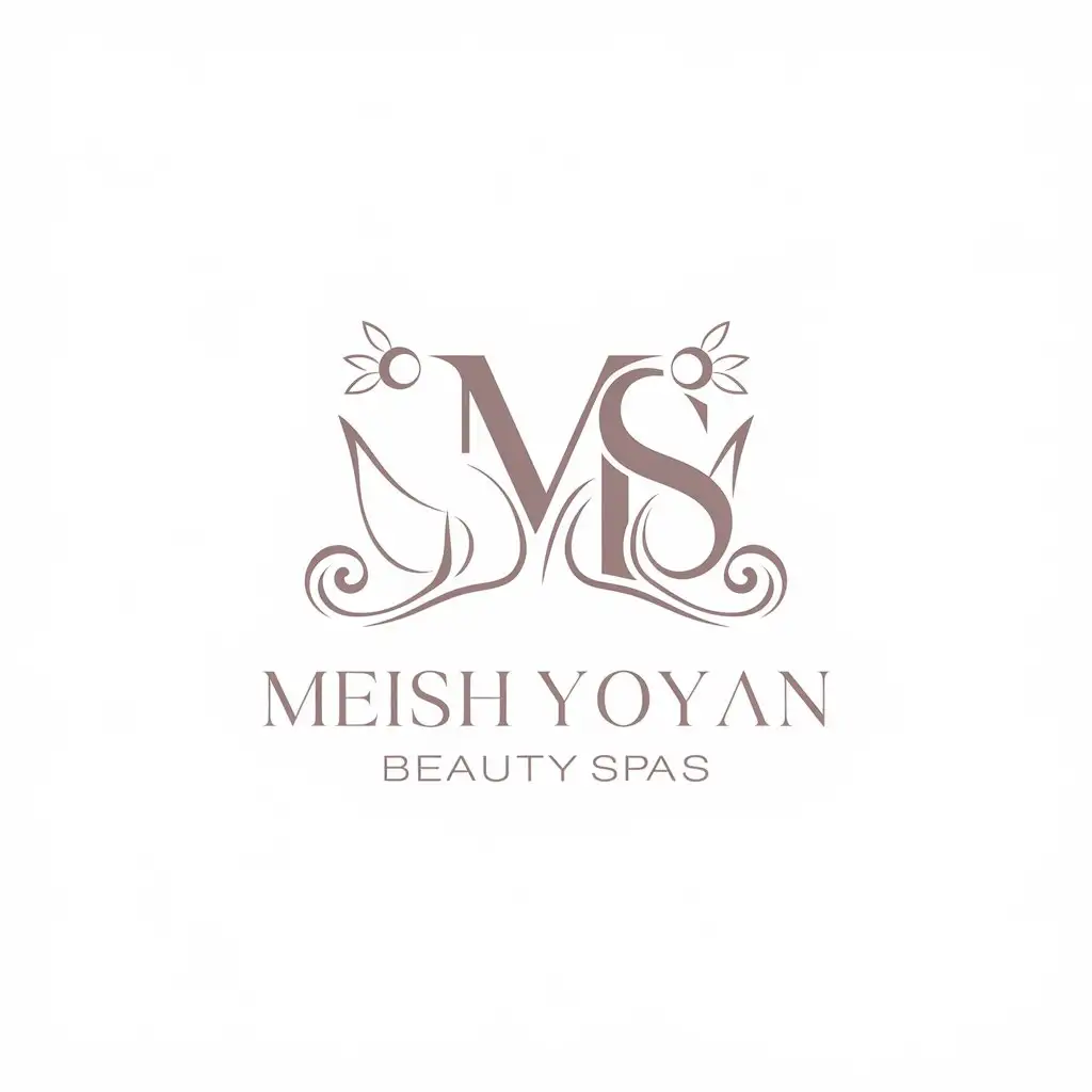 LOGO Design for Meishi Youyan MS Monogram with Moderate Style for Beauty Spa Industry