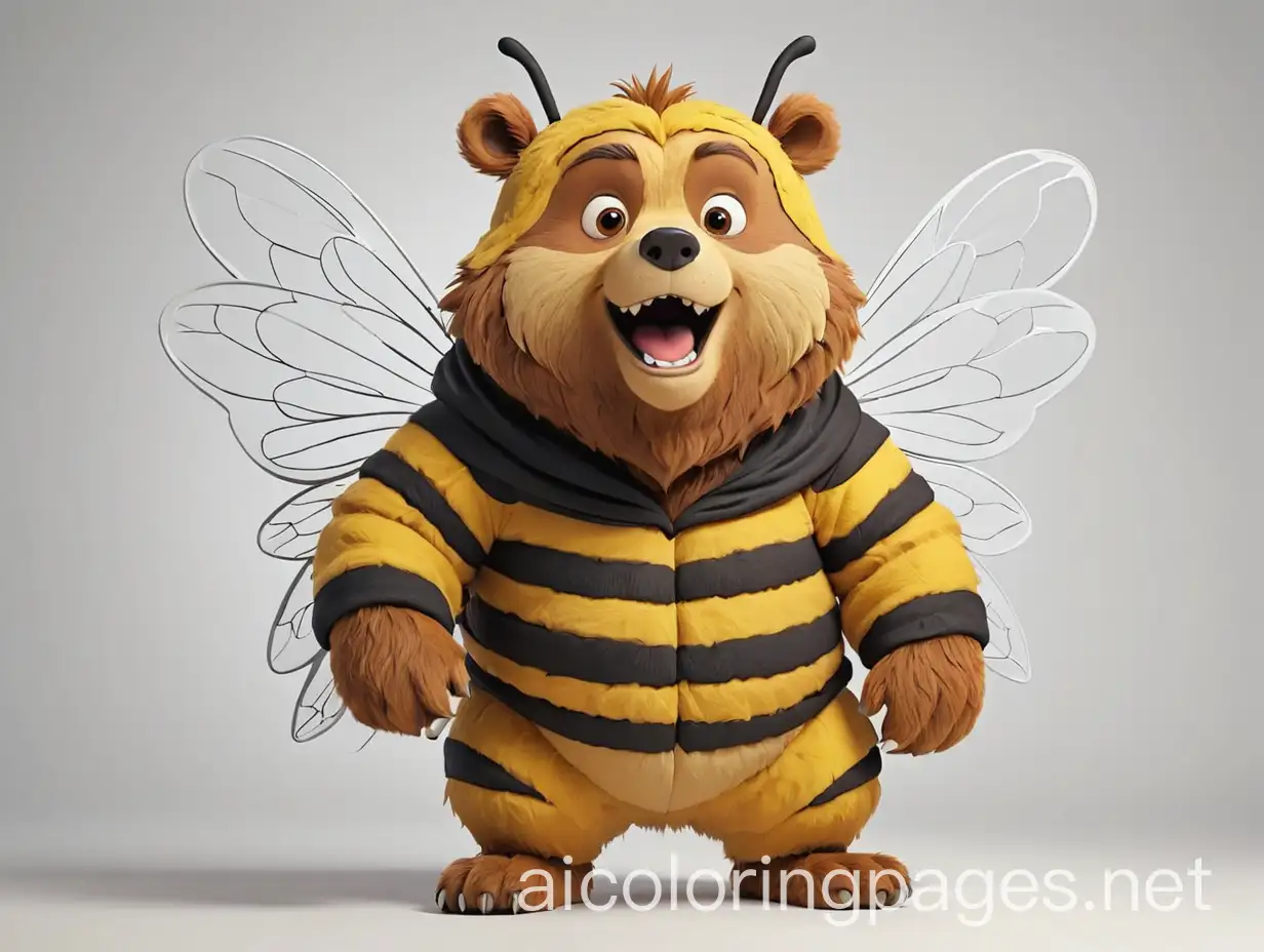 Grizzly-Bear-Dressed-as-a-Bee-Coloring-Page-for-Kids