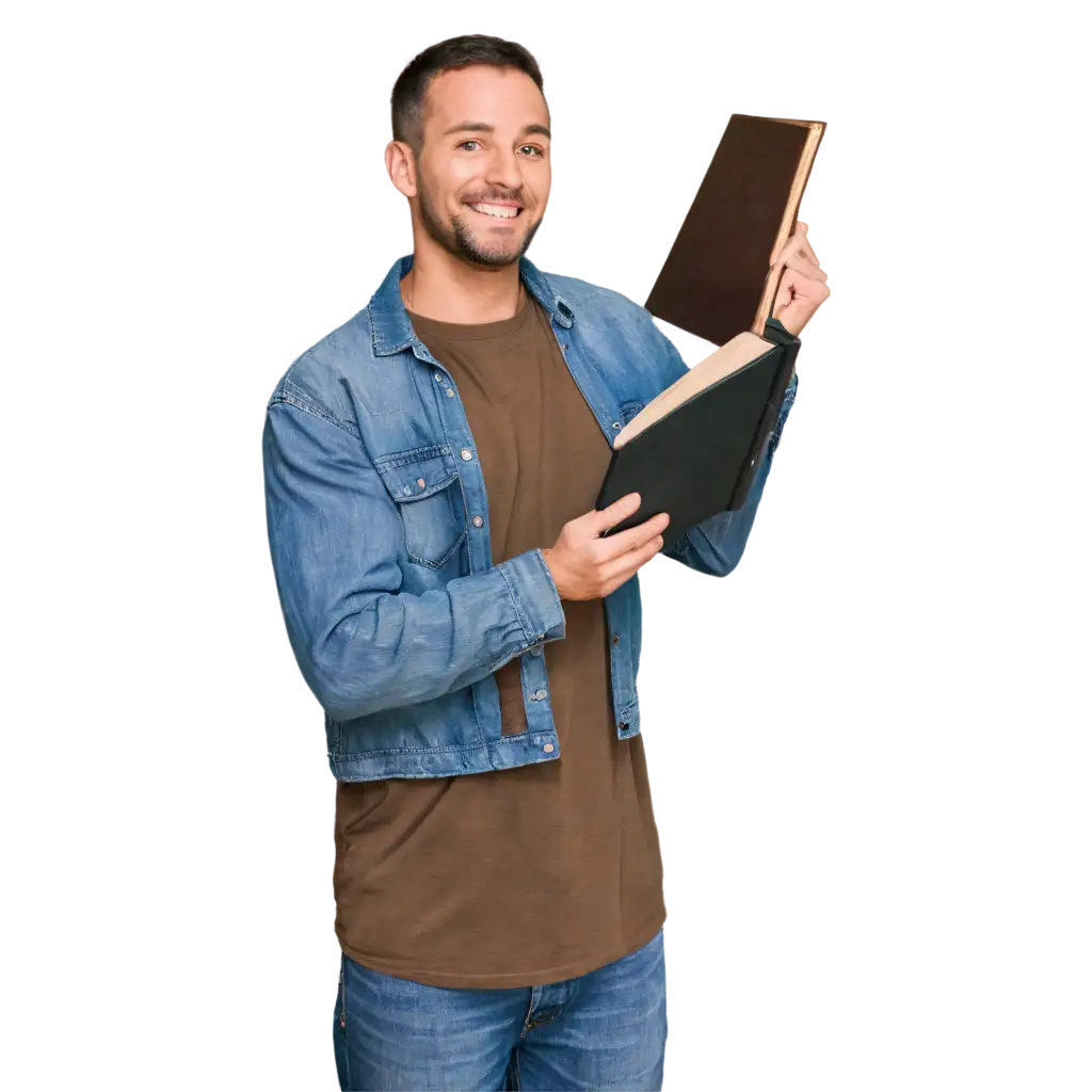 Smiling-ManPNG-Image-Usage-Analysis-Reading-the-Bible-on-Pulpit-PNG-Image-for-Religious-and-Inspirational-Use