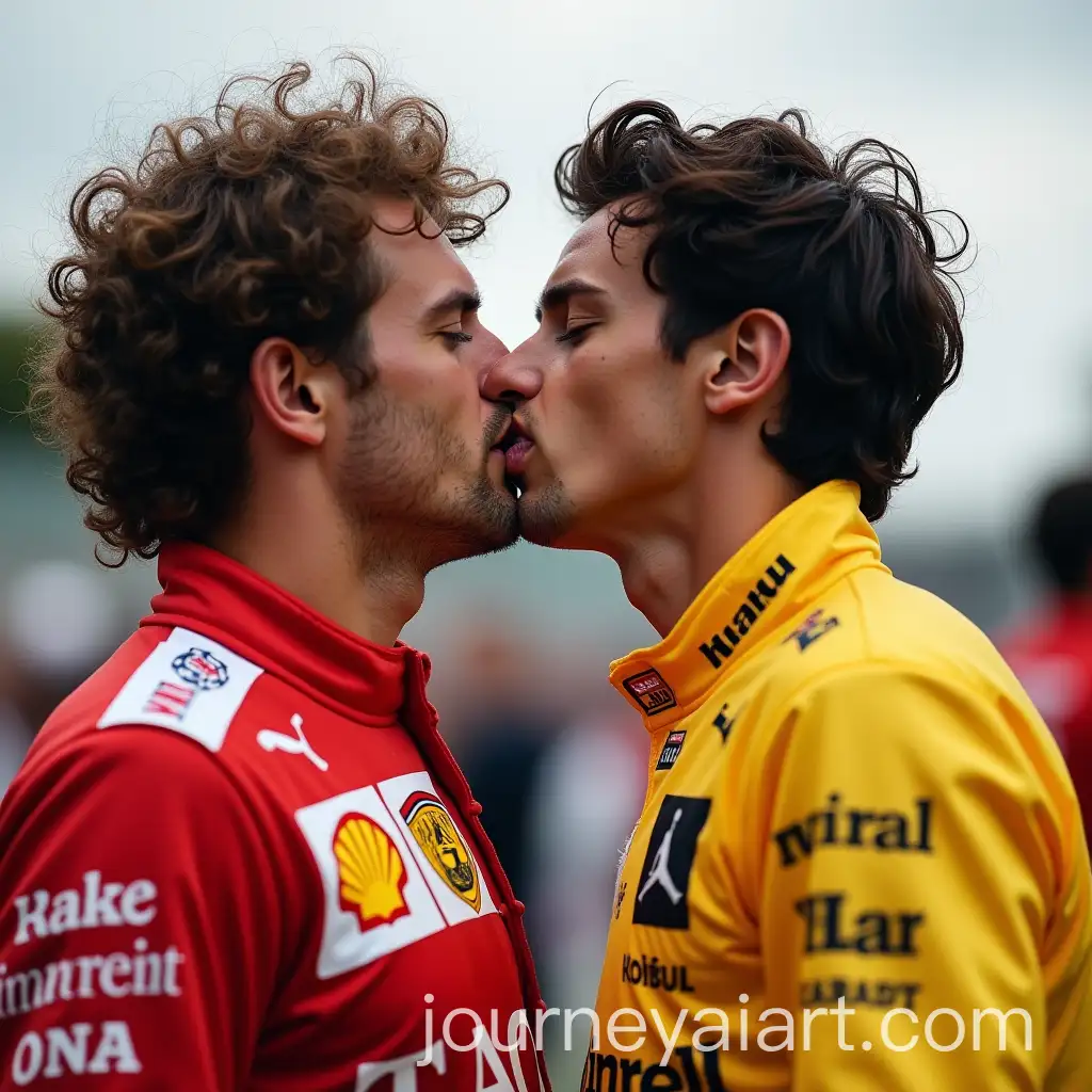 Lando-Norris-and-Oscar-Piastri-Sharing-a-Romantic-Moment