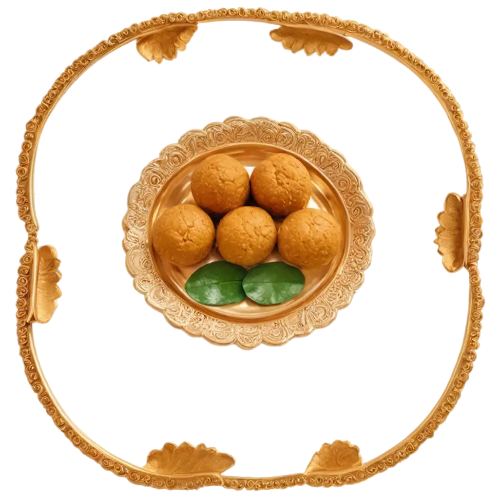 Celebrate-Bhai-Dooj-with-a-Stunning-PNG-Image-of-Traditional-Thaali