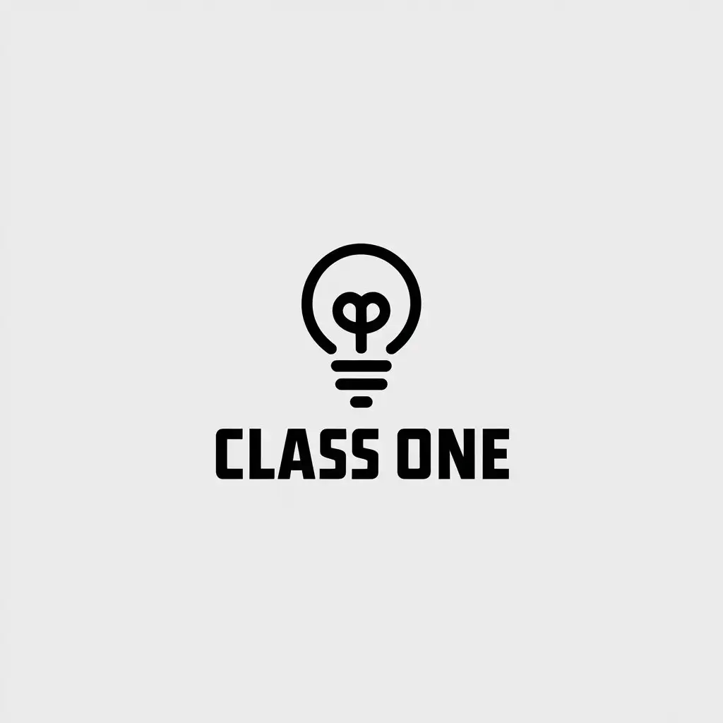 LOGO-Design-For-Class-One-Minimalistic-Symbol-for-Education-Industry