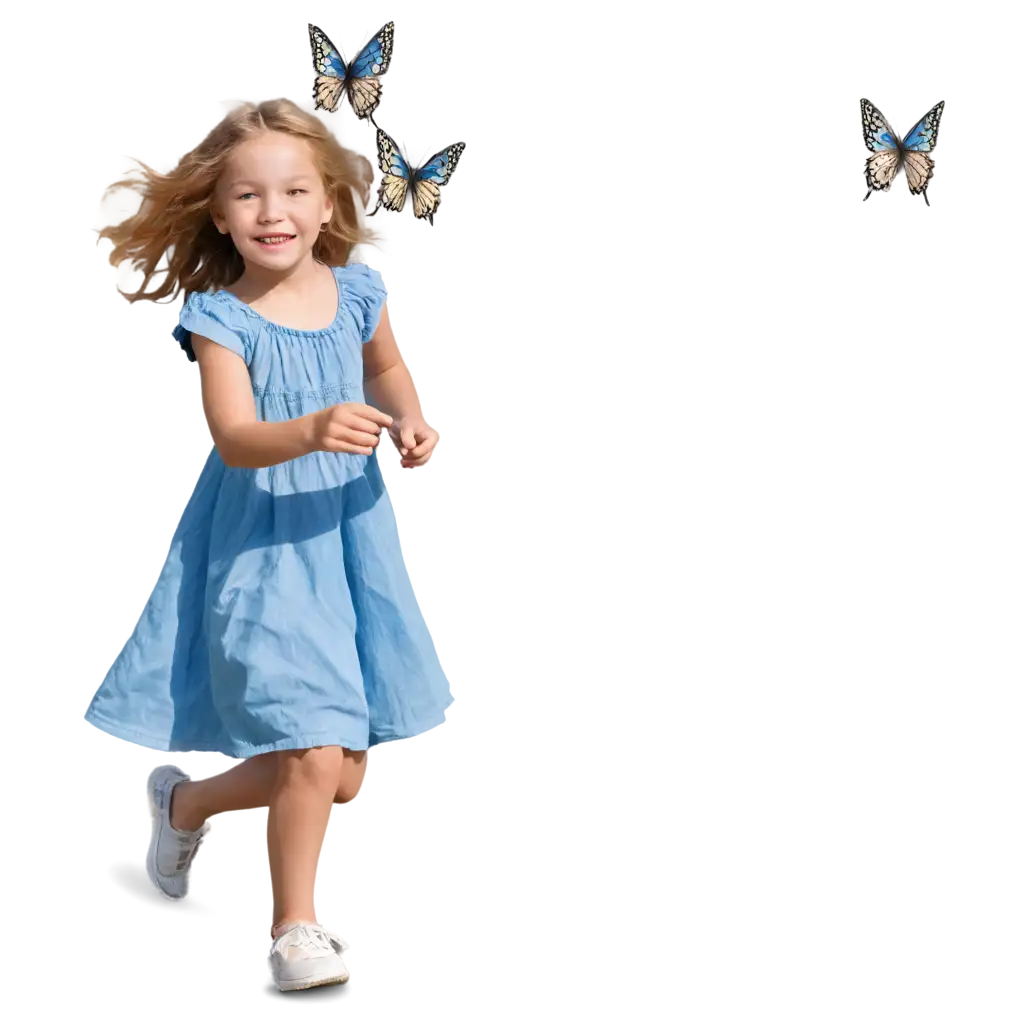 6YearOld-Girl-Laughing-and-Running-After-Butterflies-PNG-Image-High-Quality-for-Versatile-Use