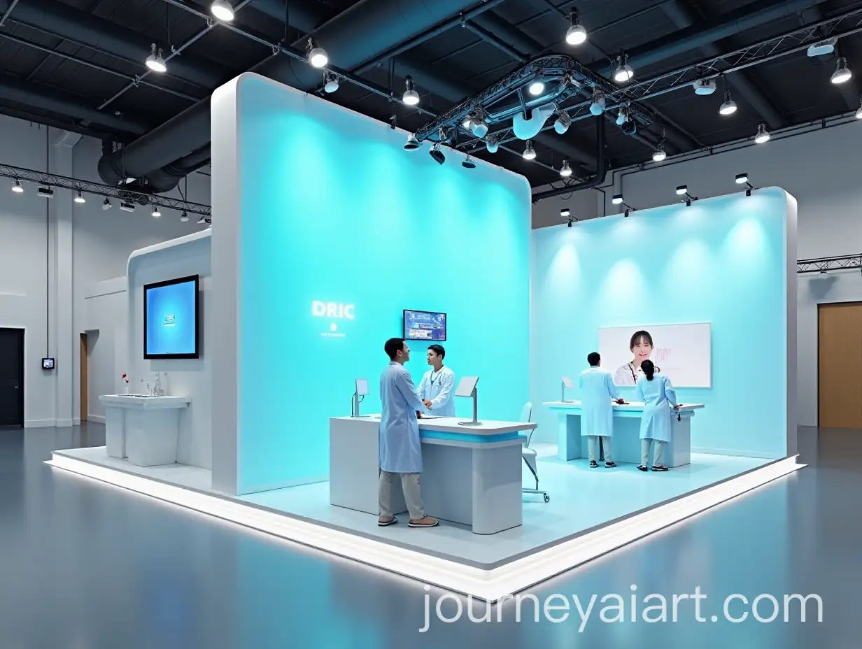 Realistic-3D-Mockup-of-HealthThemed-Medical-Shoe-Exhibition-Booth-for-Doctors