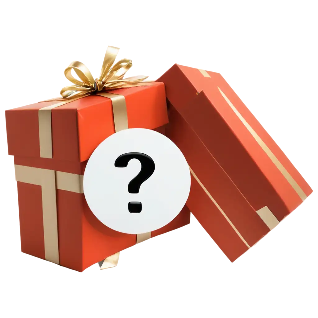 gift box with question mark