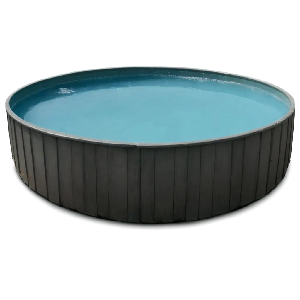 HighQuality-PNG-Image-of-Water-with-Ice-in-a-Round-Pool-for-Versatile-Applications