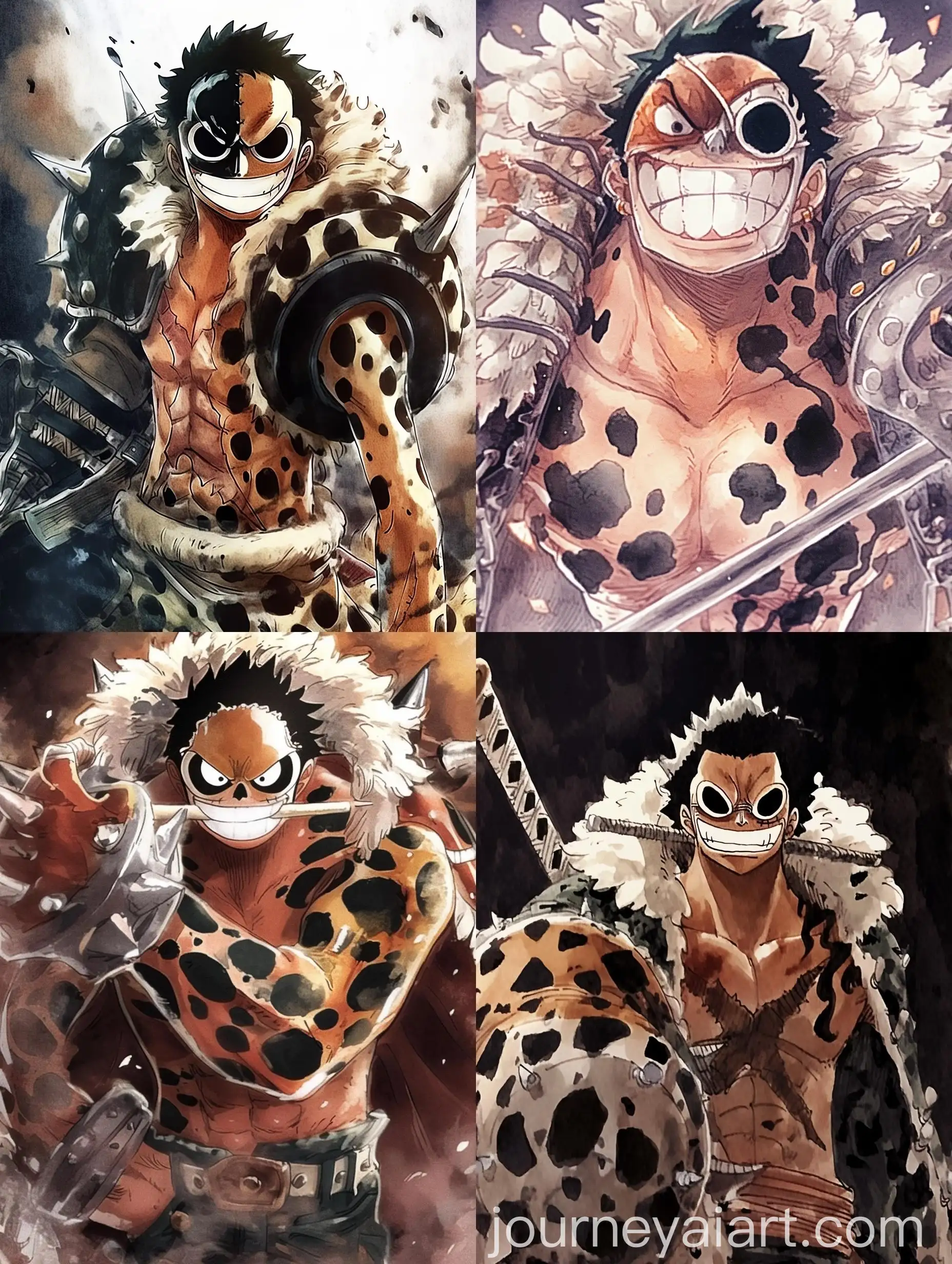 Watercolor-Pirate-Character-from-Manga-One-Piece