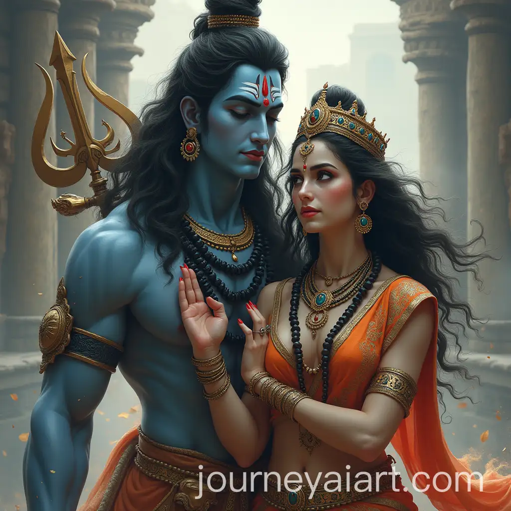 Lord-Shiva-and-Parvati-in-Divine-Pose