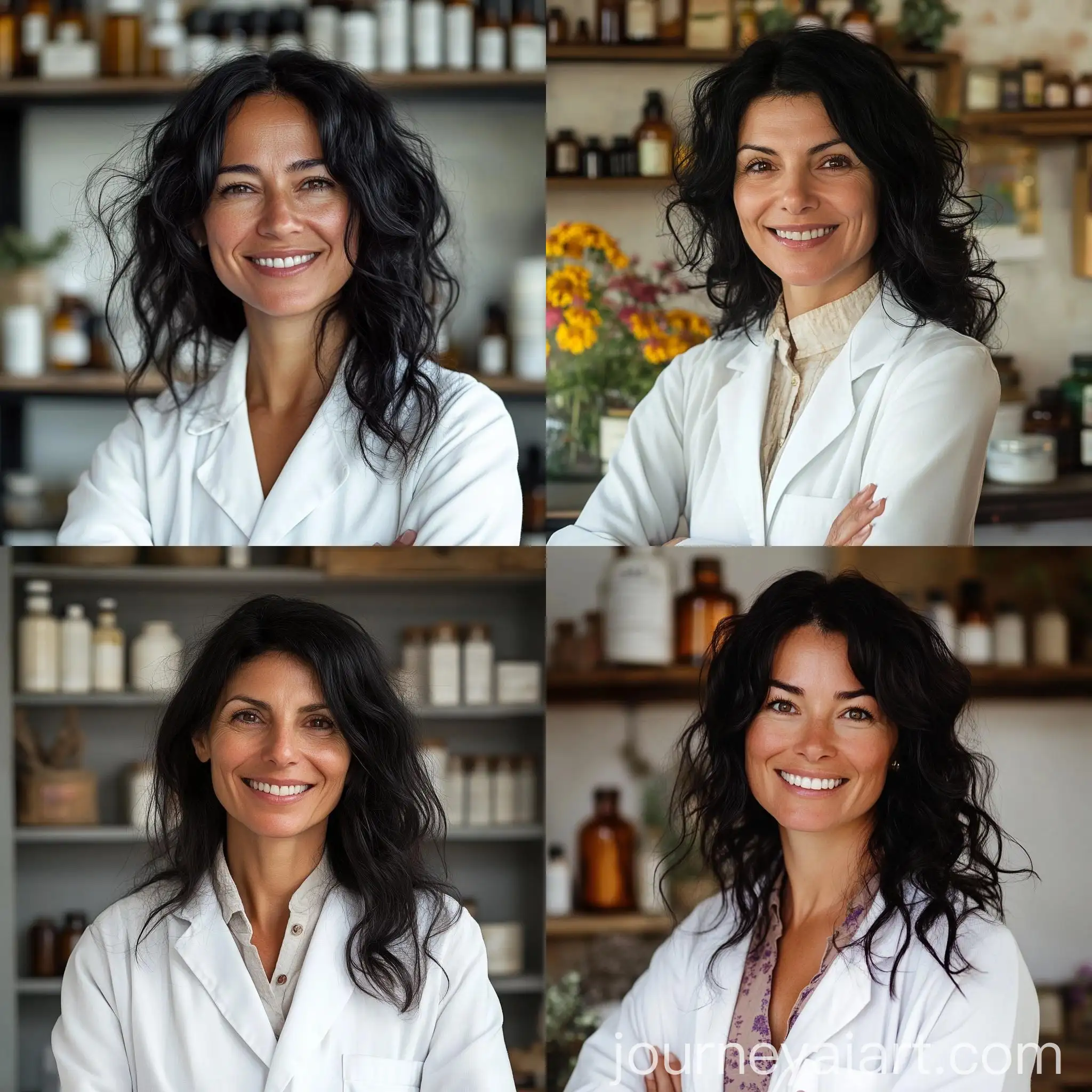 Italian-Naturopath-with-Wavy-Black-Hair-in-Herbalists-Store