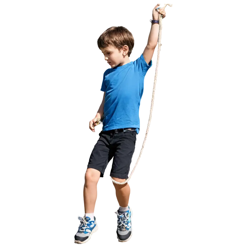 Boy-Climbing-a-Rope-PNG-A-HighQuality-Image-for-Versatile-Applications