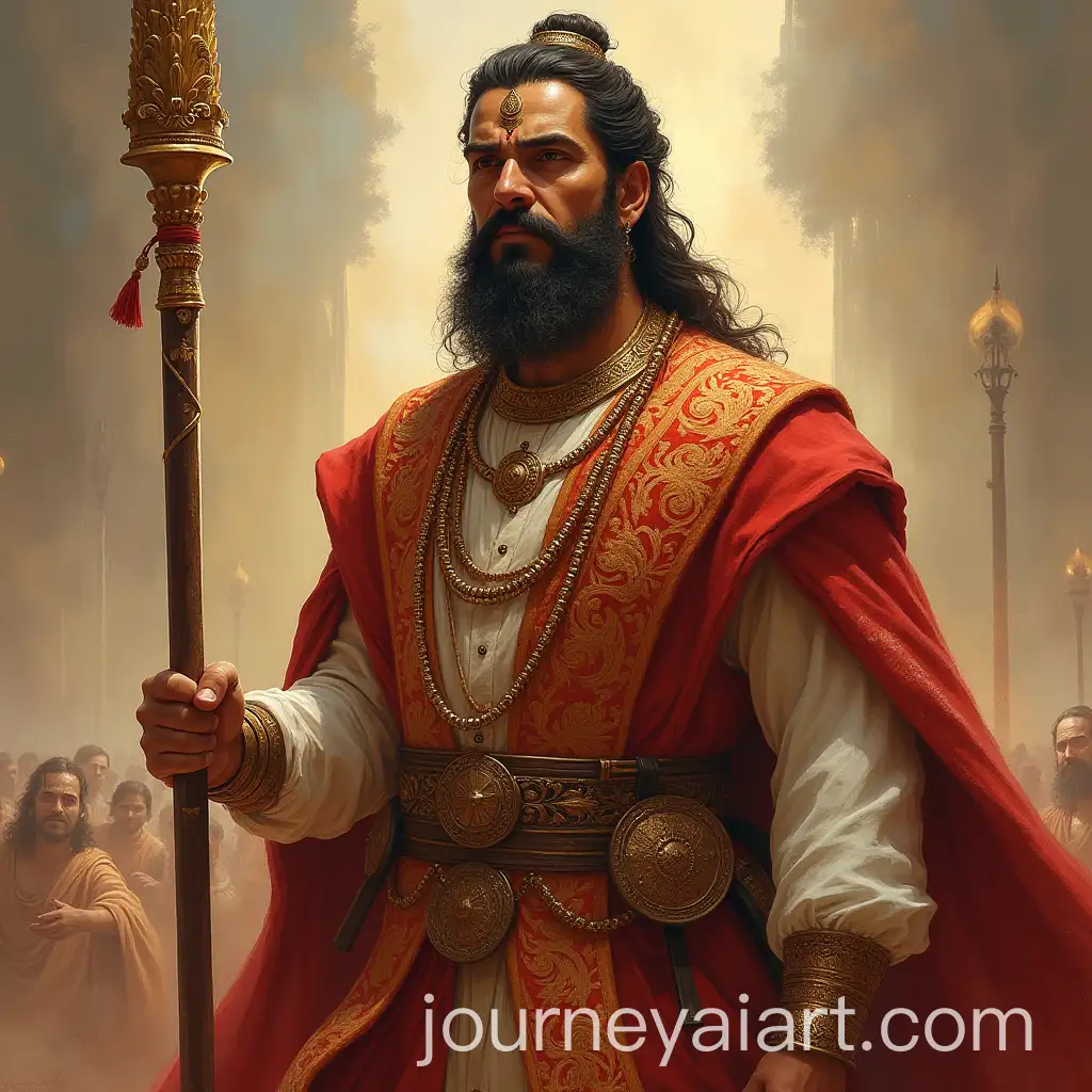 King-Harishchandra-Symbolizing-Truth-and-Religion-in-Royal-Attire