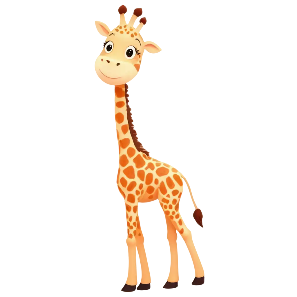 Smiling-Cartoon-Giraffe-Side-View-PNG-for-Creative-Projects