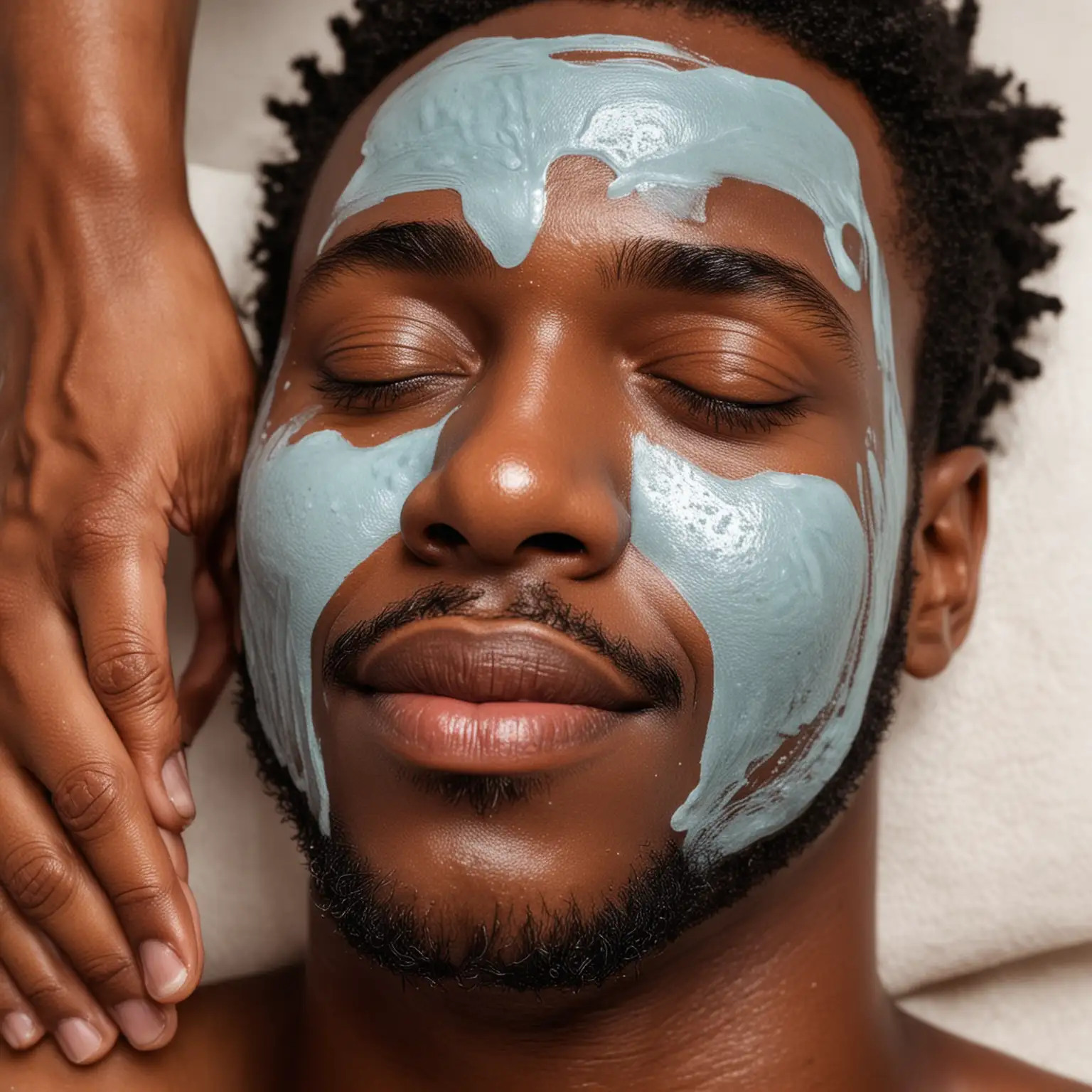 Hydrating Facial Treatment for Black Man