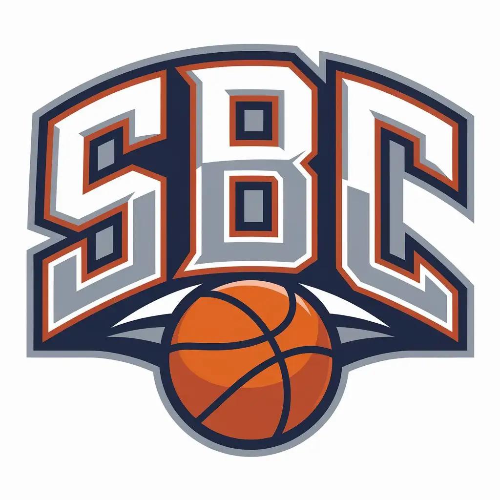 LOGO Design for SBC Vector Basketball Theme with Clear Background