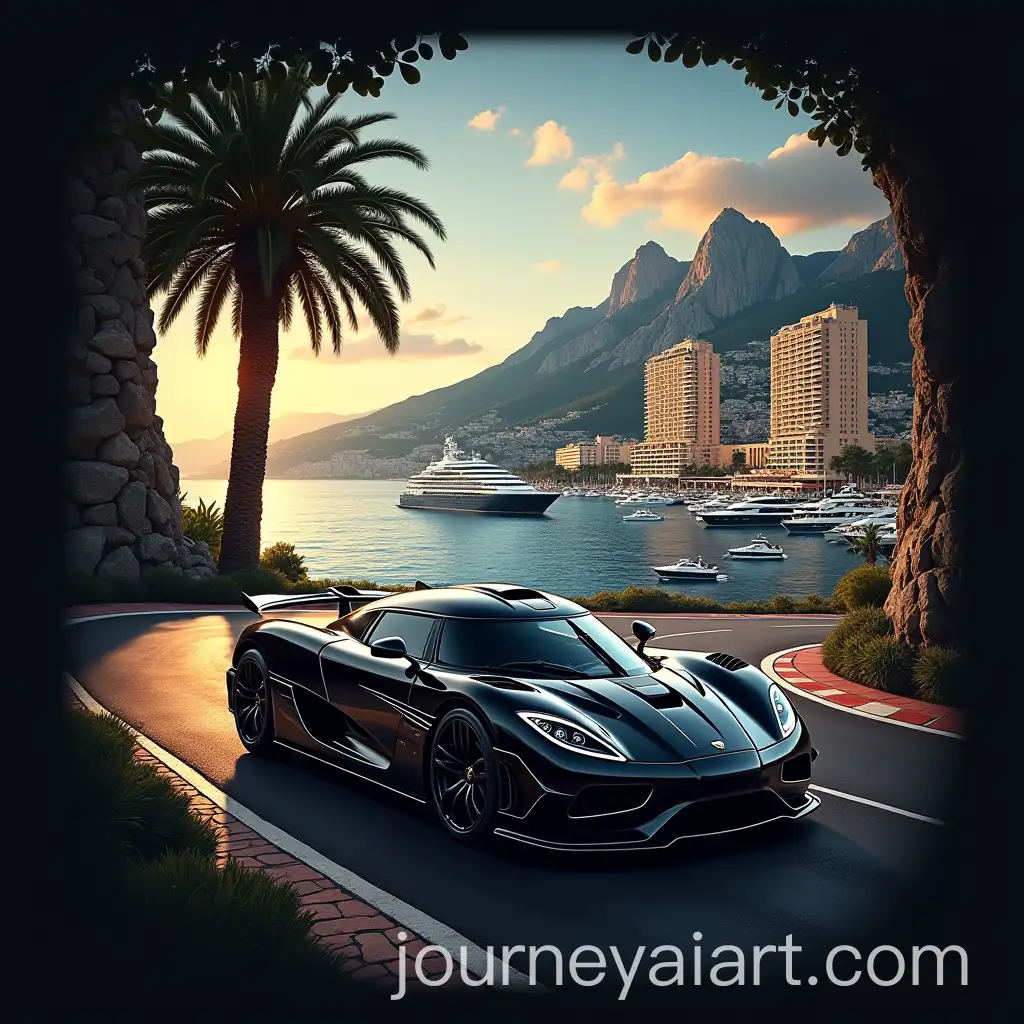 Luxurious-Monaco-TShirt-Design-with-Casino-and-Koenigsegg-Jesko