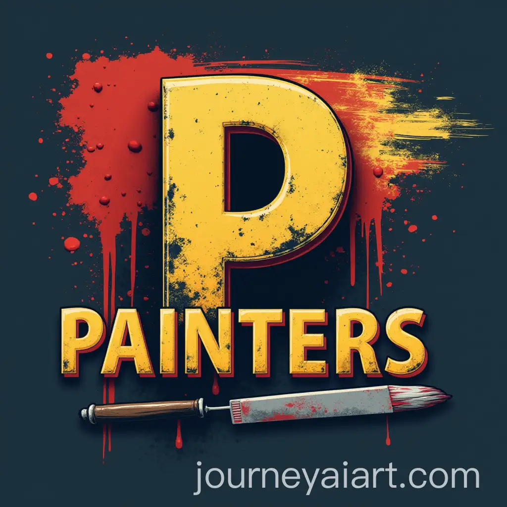 Prop-Painters-Logo-Design-with-Paint-Rollers-and-SmAI-Image-Prompt-Expansionear-Background