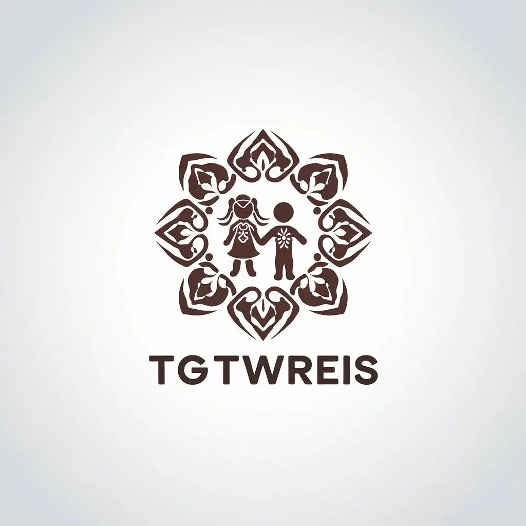 LOGO Design for TGTWREIS Tribal Girl Boy Symbol for Education Industry