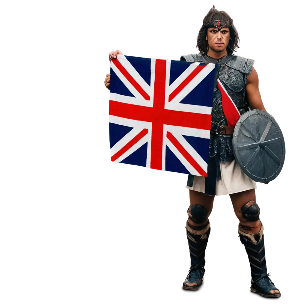 WARRIOR WITH ENGLAND FLAG