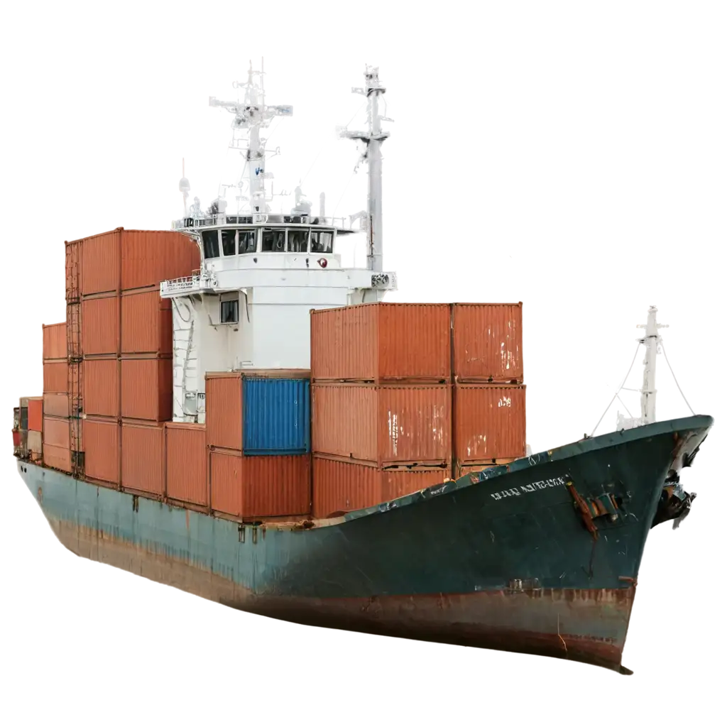 Container-Ship-PNG-Detailed-Image-of-a-Cargo-Vessel-Carrying-Containers