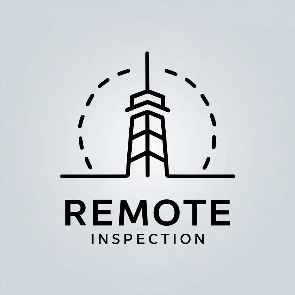 LOGO-Design-For-Remote-Inspection-Tower-Symbol-in-Minimalistic-Style-for-Technology-Industry