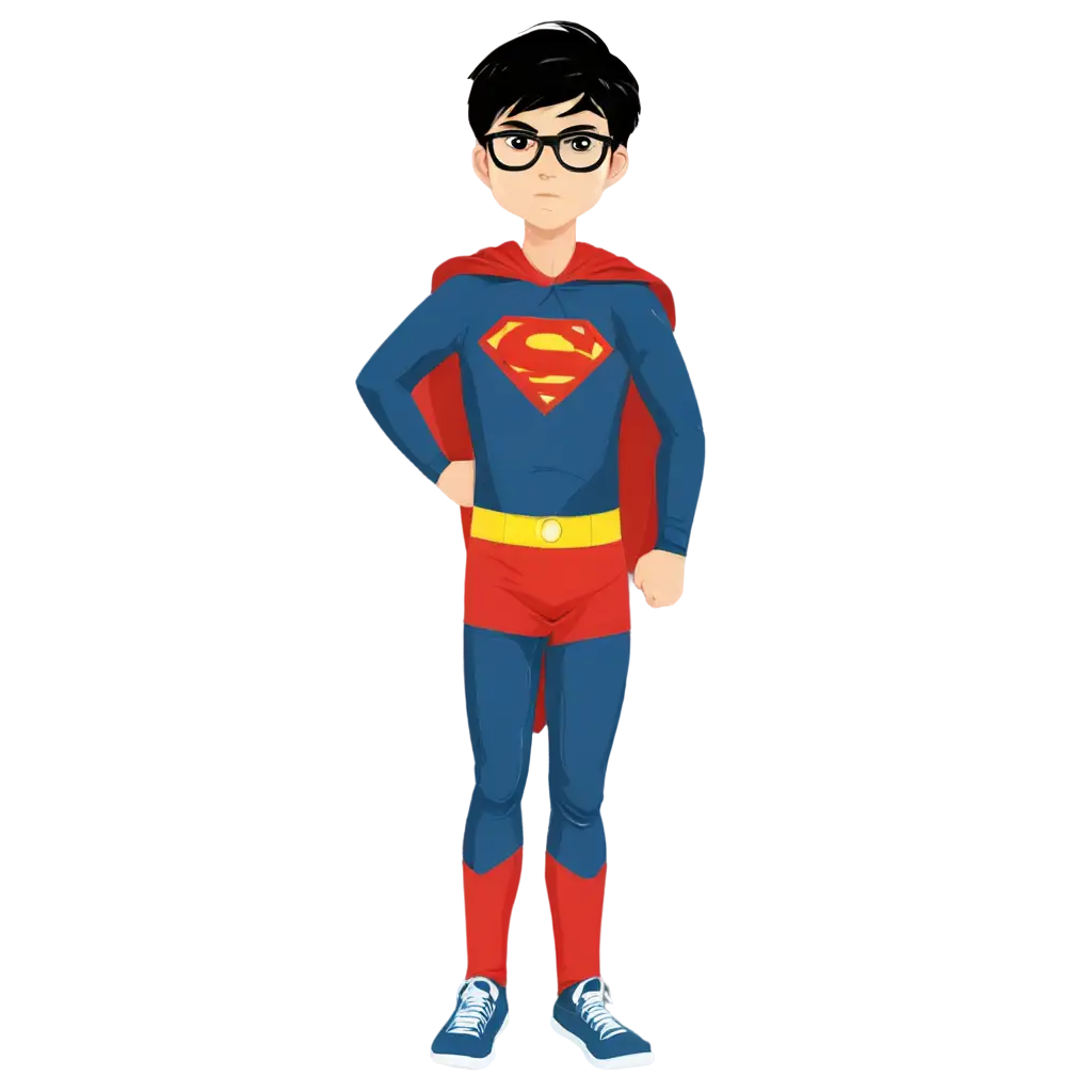 Asian-Boy-Superhero-PNG-with-Hero-Syndrome-Costume-Cartoon-Style-Image-for-Creative-Use