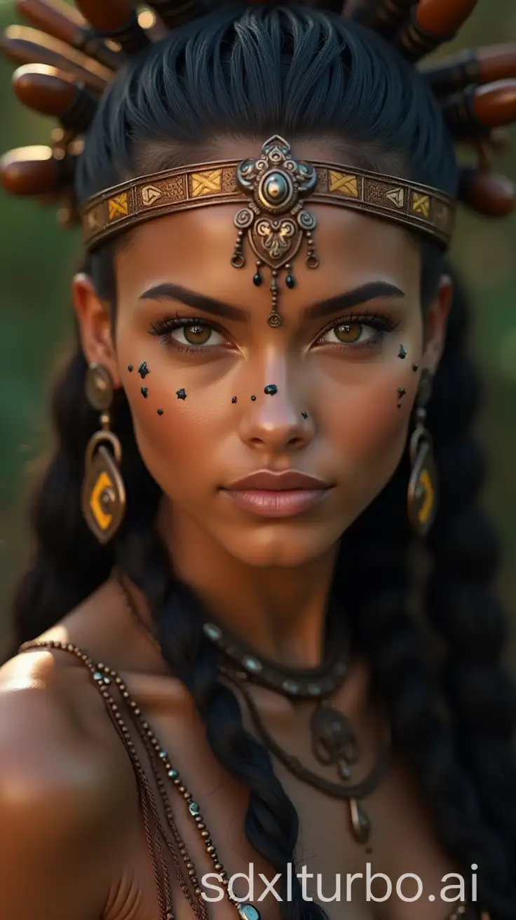 Stunningly-Beautiful-Tribal-Maiden-Portrait-in-High-Detail